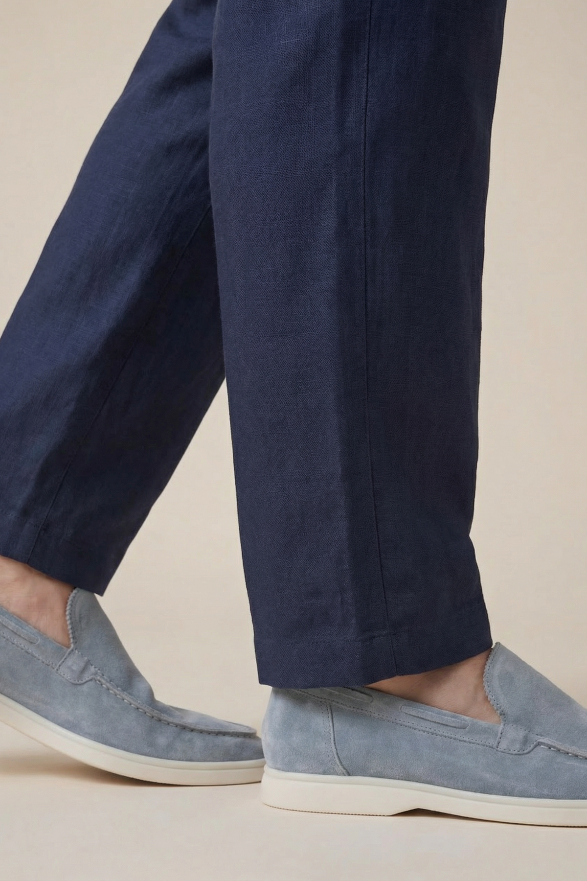 Amalfi Linen Trousers Navy