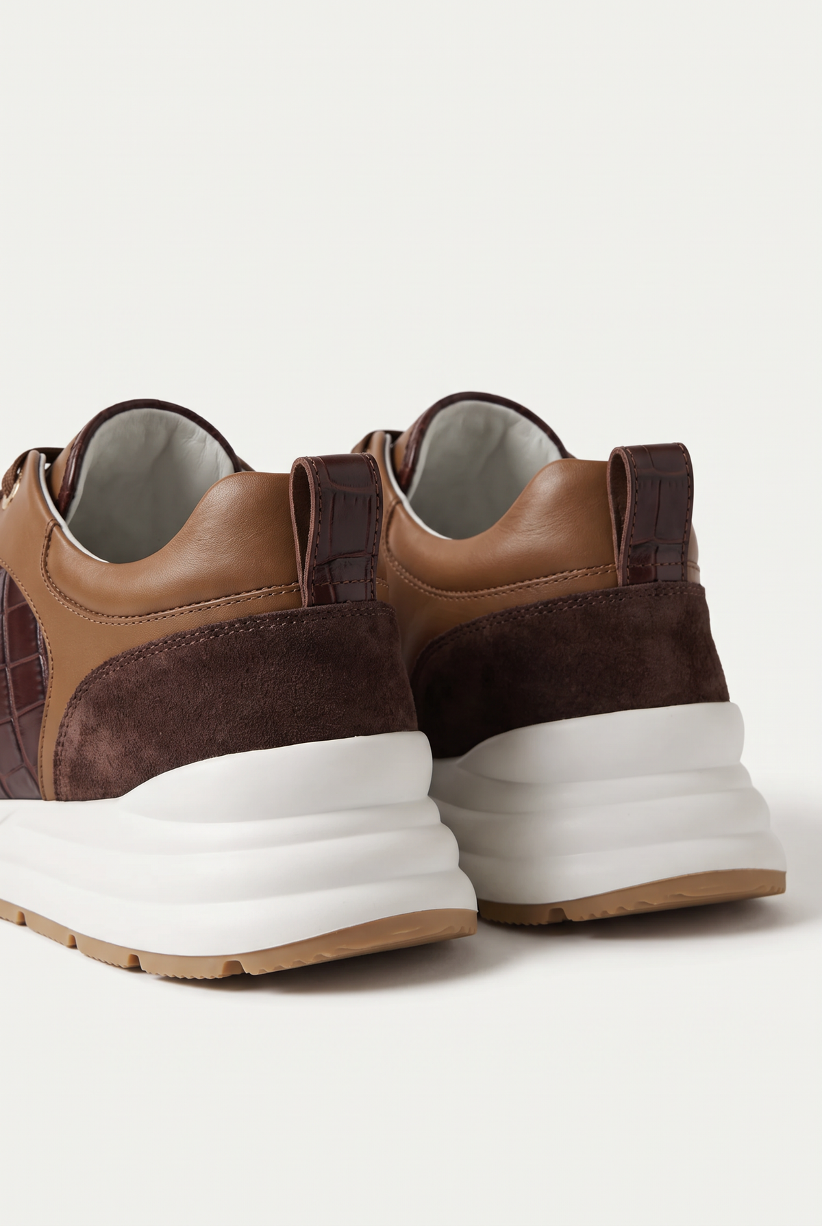 Caimano Crocodile Sneaker Espresso