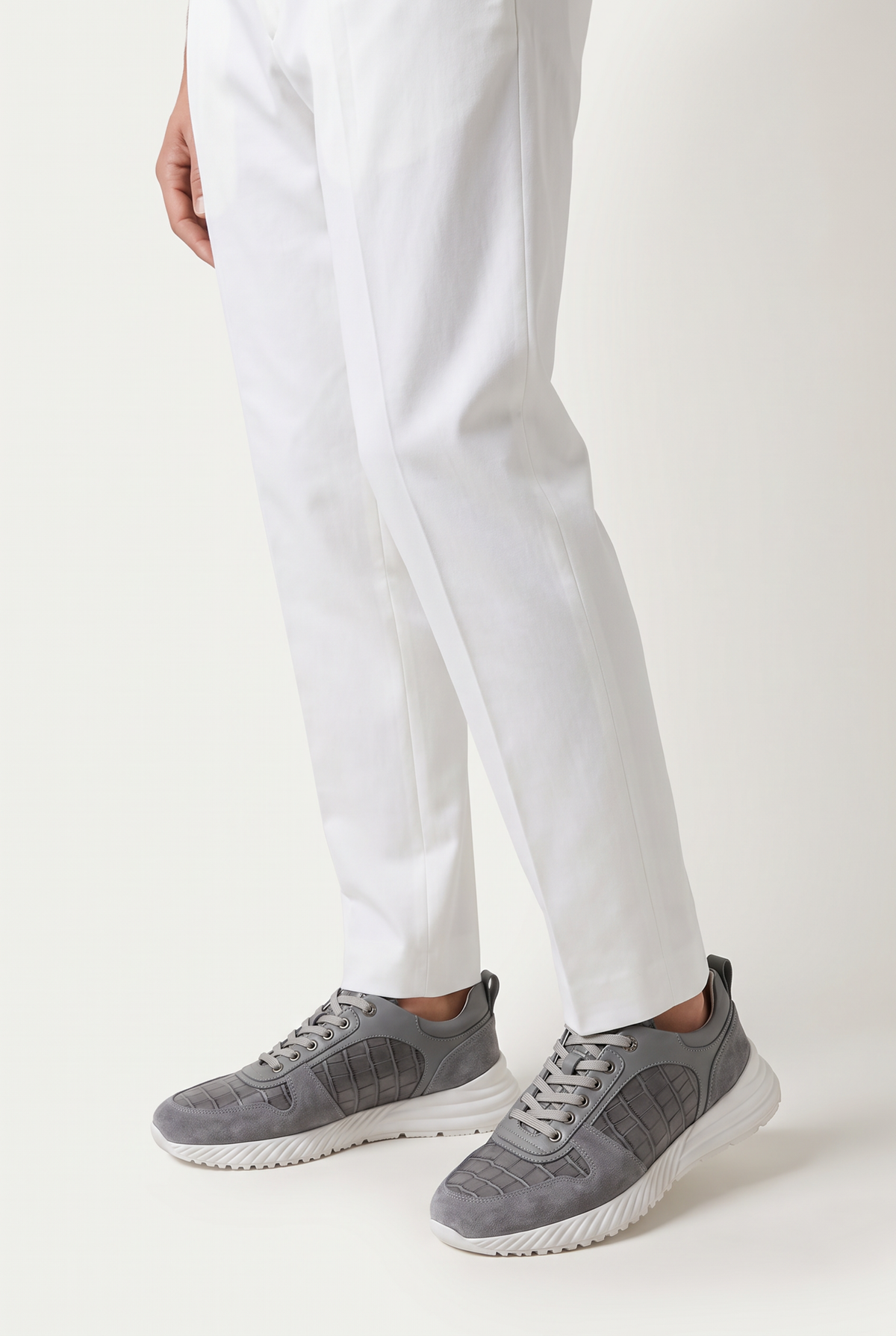 Caimano Crocodile Sneaker Grey