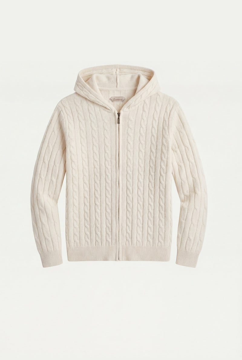 Como Cashmere Hoodie Beige