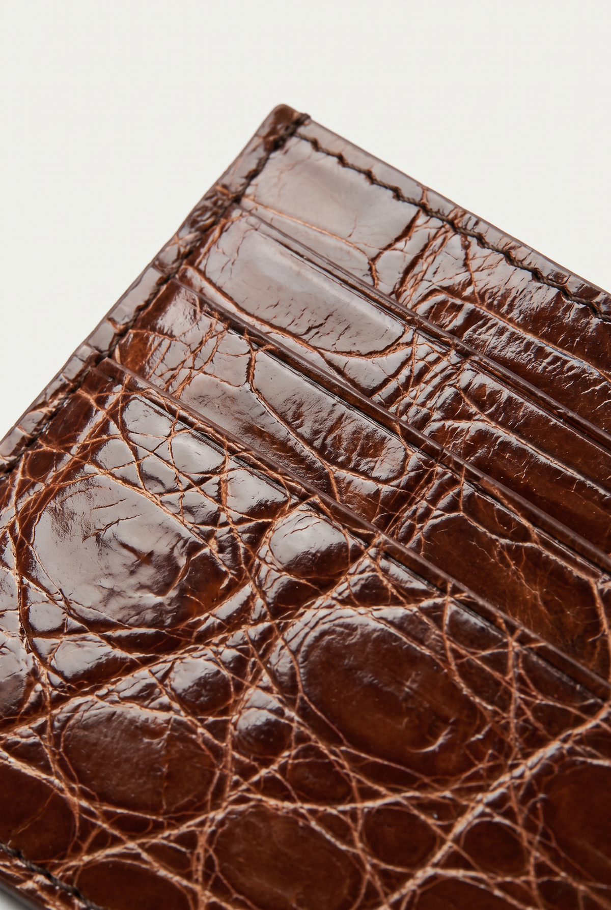 Ziamore Crocodile Wallet Cognac