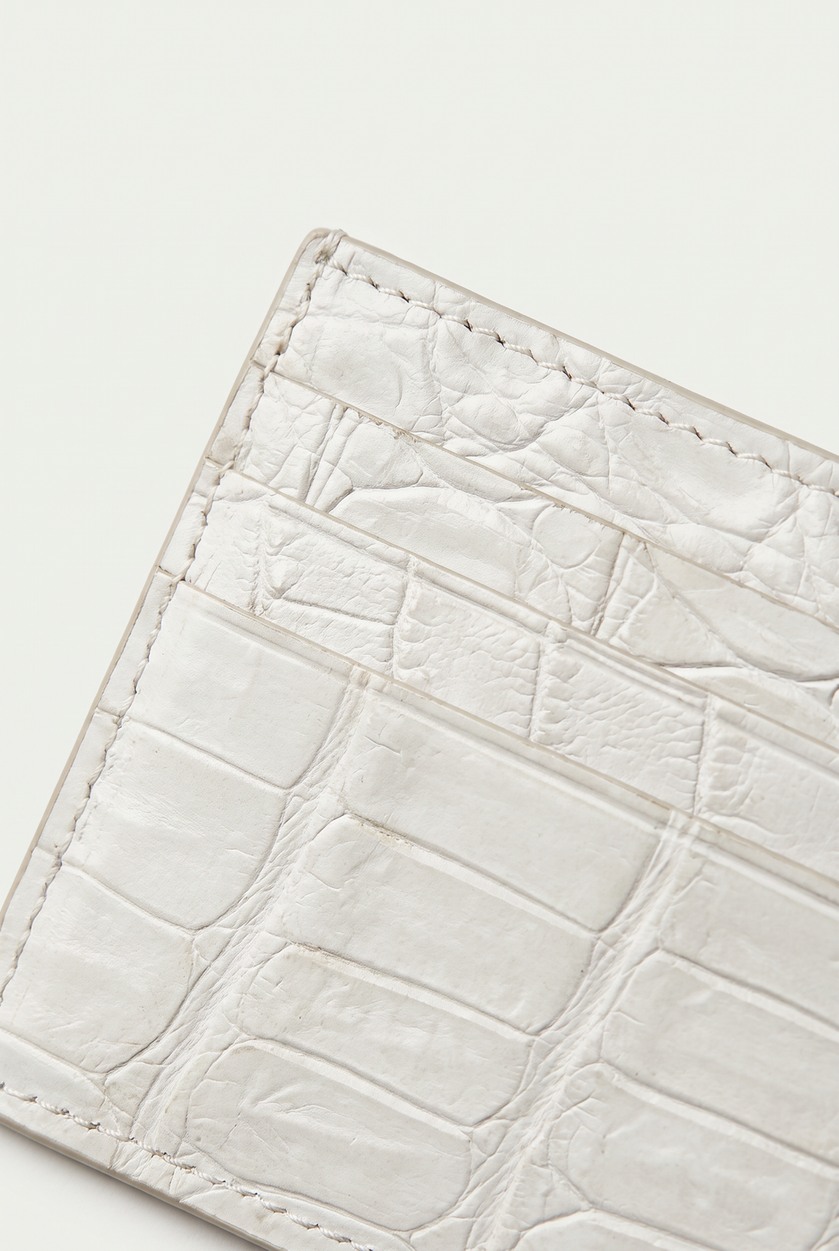Ziamore Crocodile Wallet White