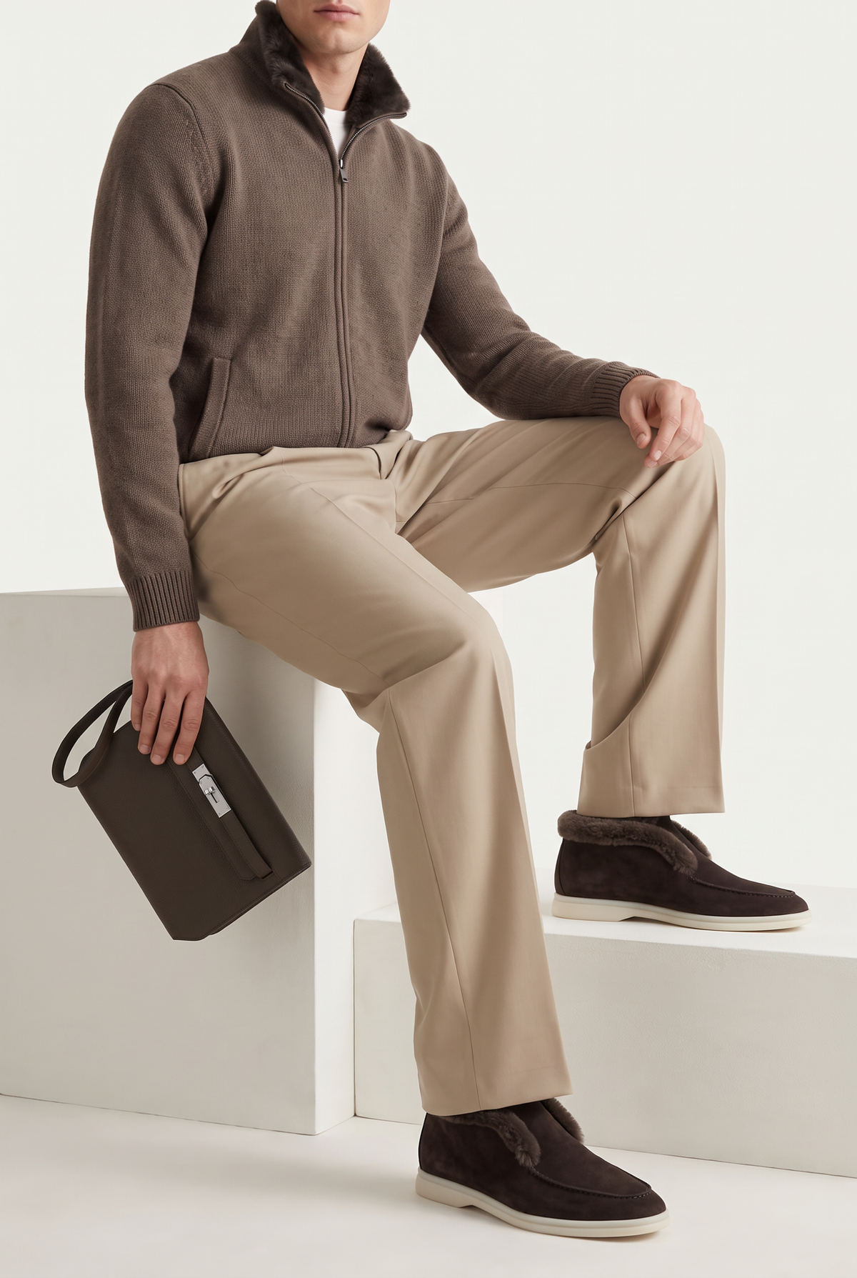 Fur City Loafer Brown
