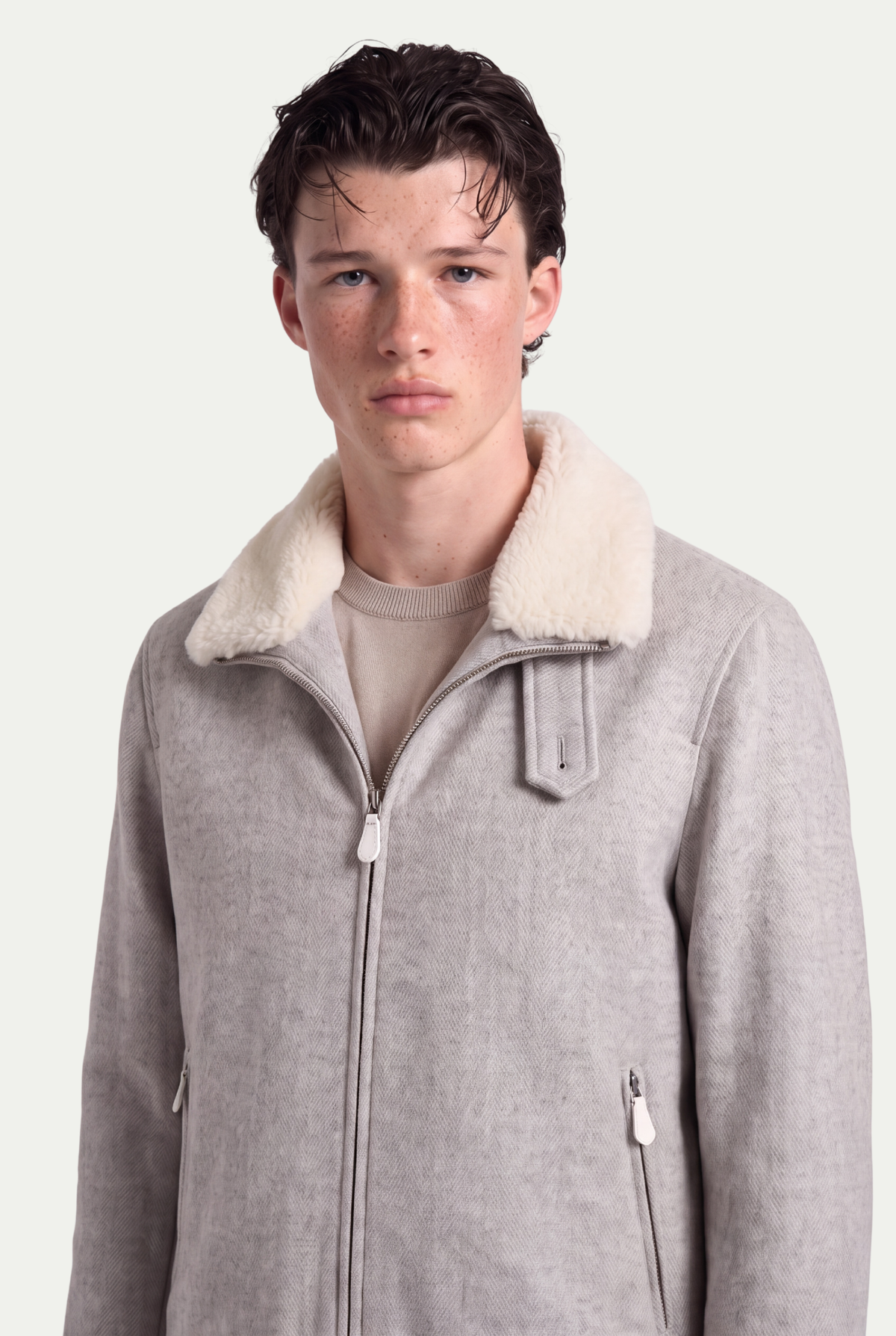 Ziamore Fur Jacket Beige