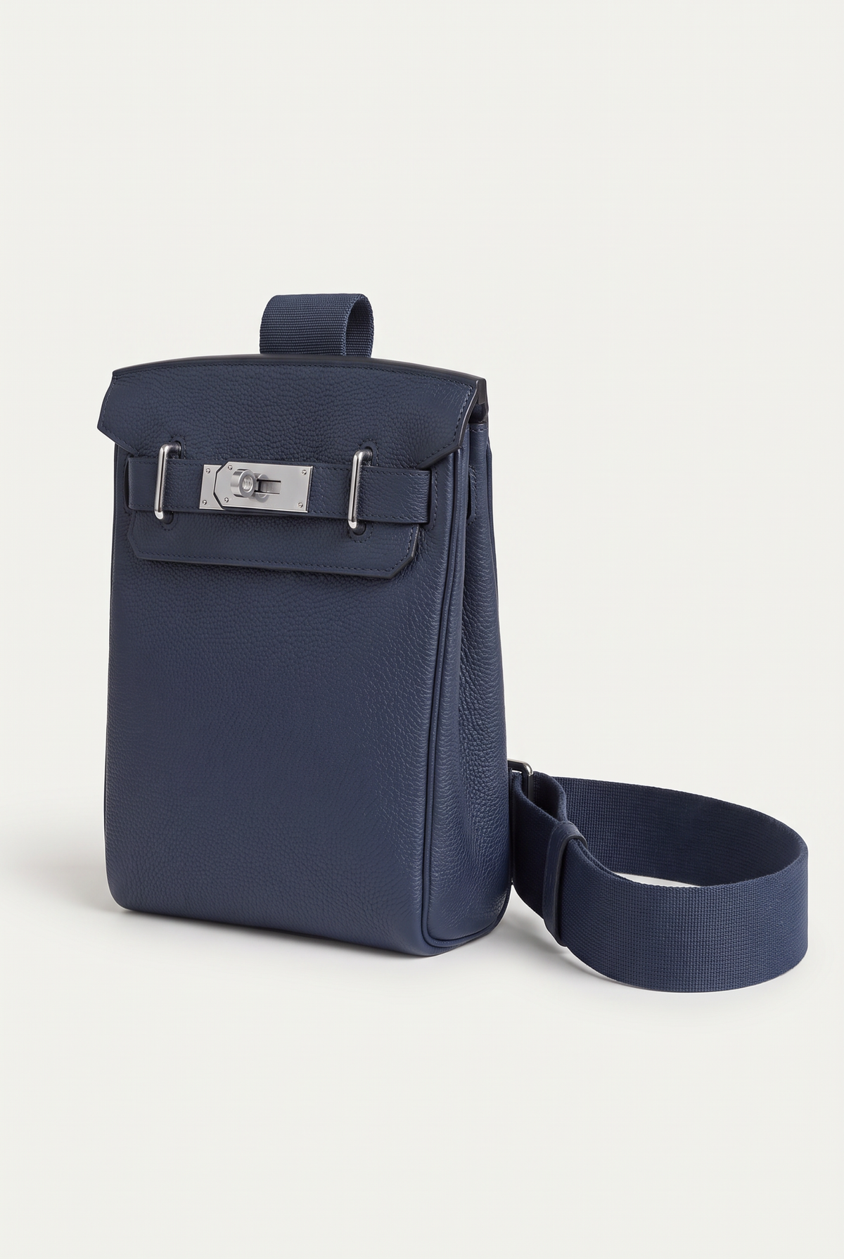 Ziamore Leather Crossbody Navy