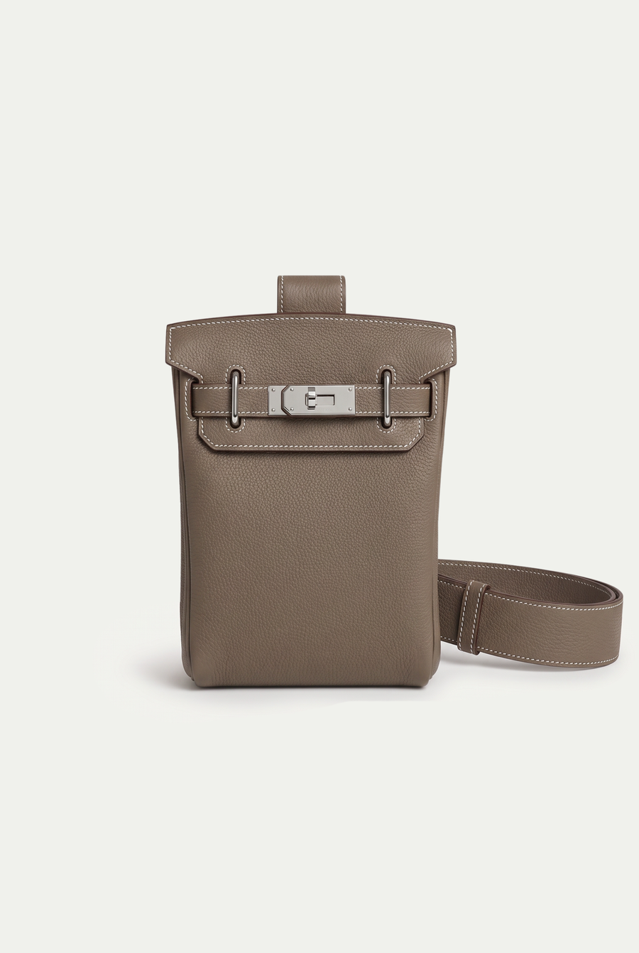 Ziamore Leather Crossbody Taupe
