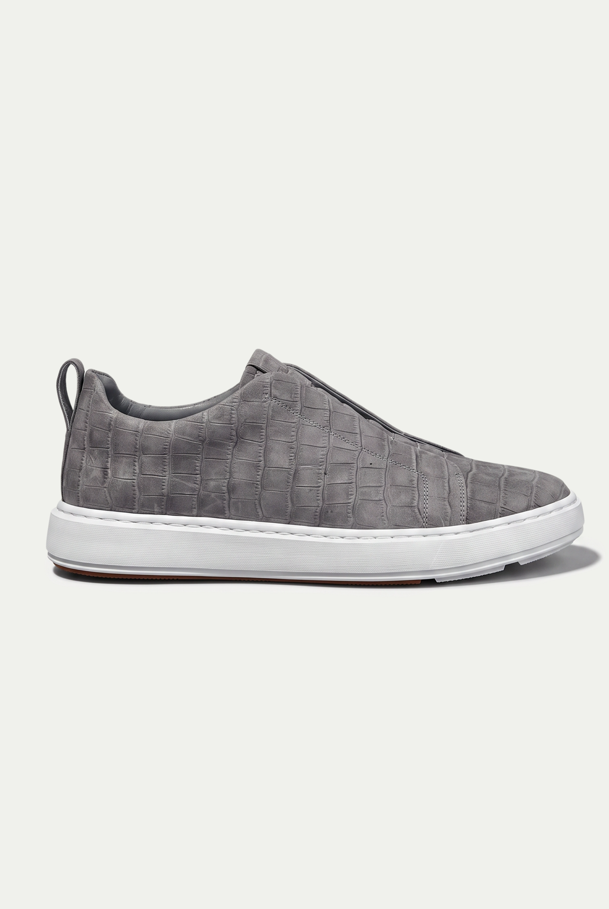 Monaco Crocodile Sneaker Grey