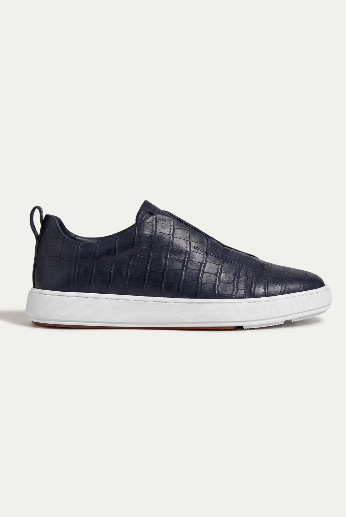 Monaco Crocodile Sneaker Navy