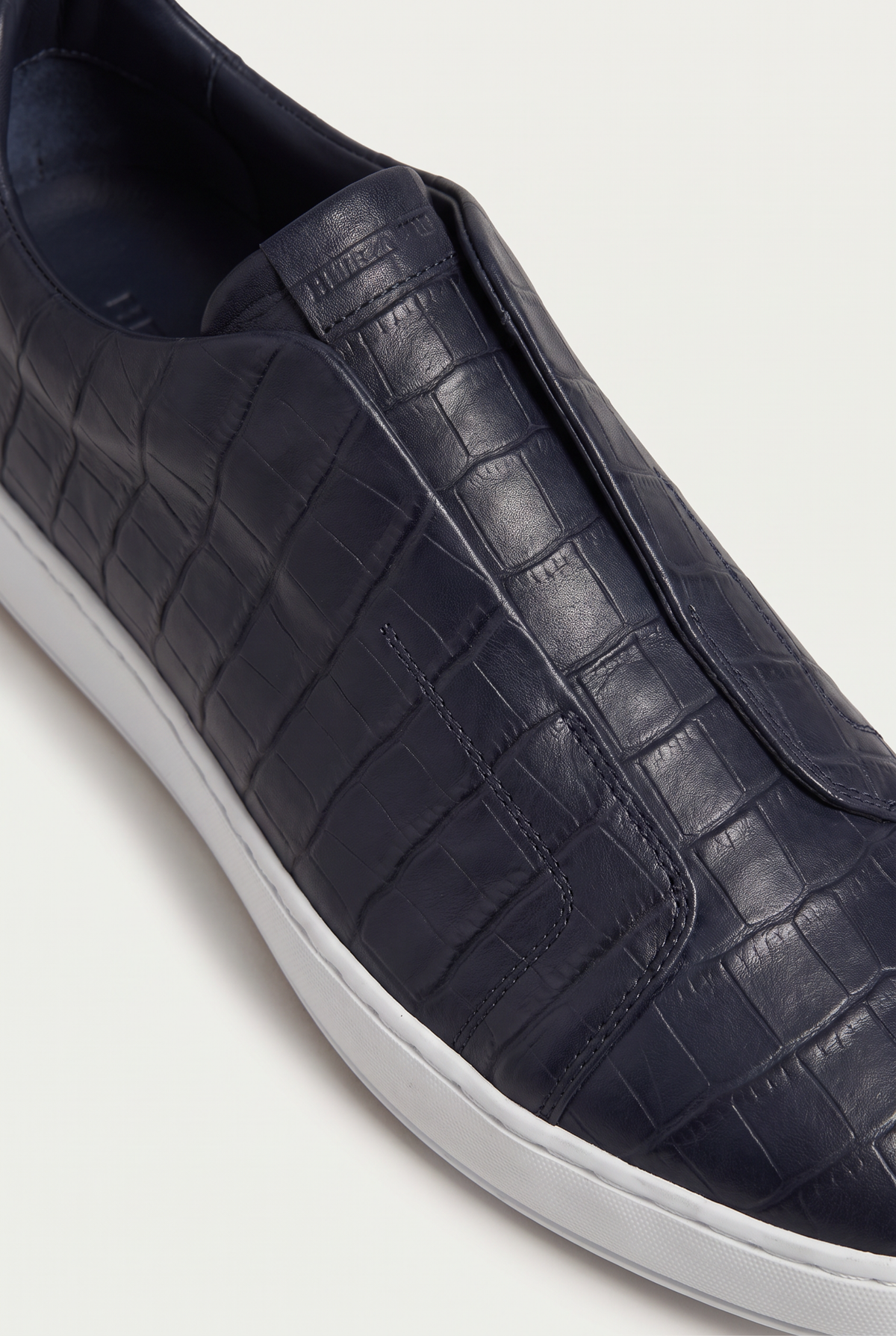 Monaco Crocodile Sneaker Navy