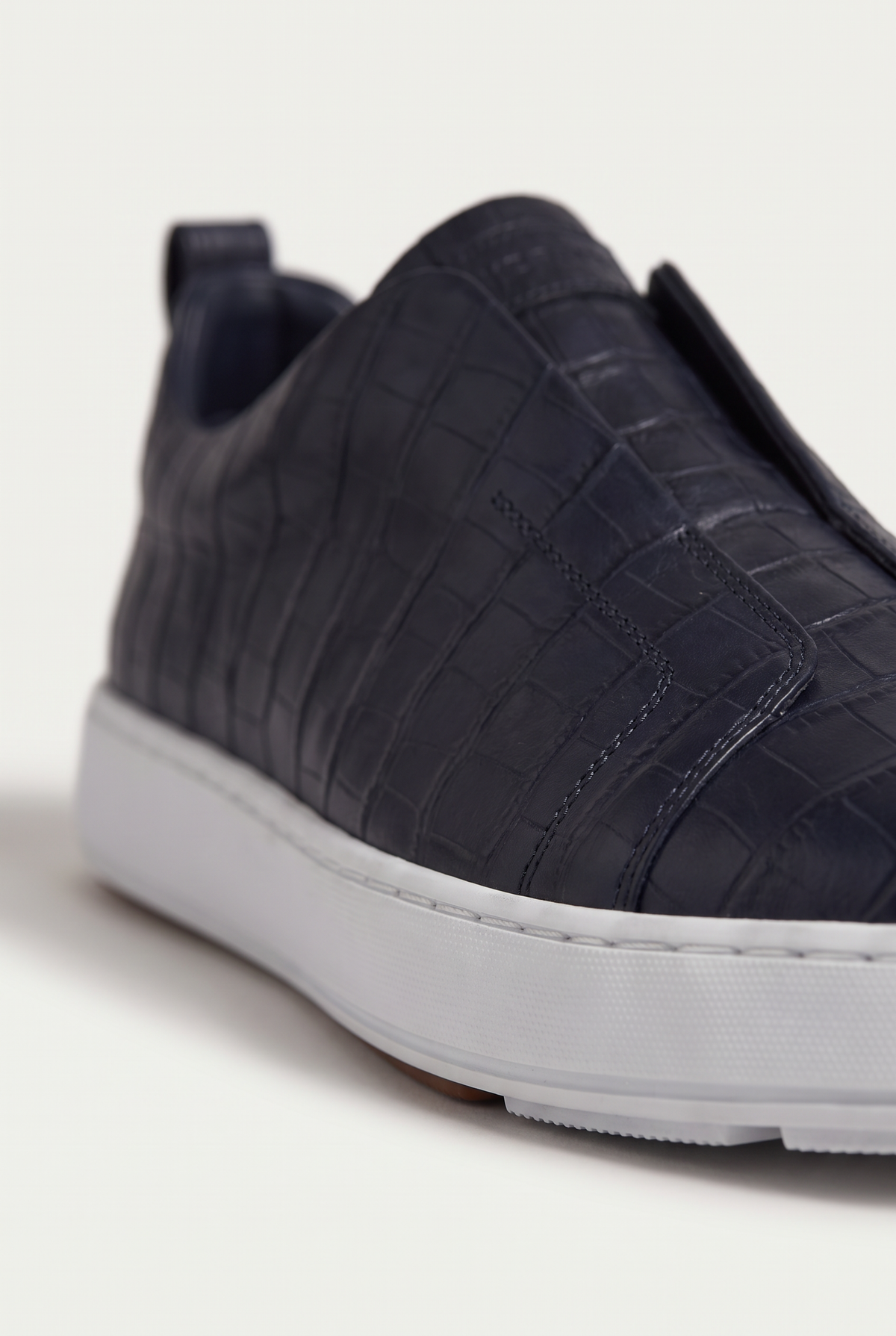 Monaco Crocodile Sneaker Navy