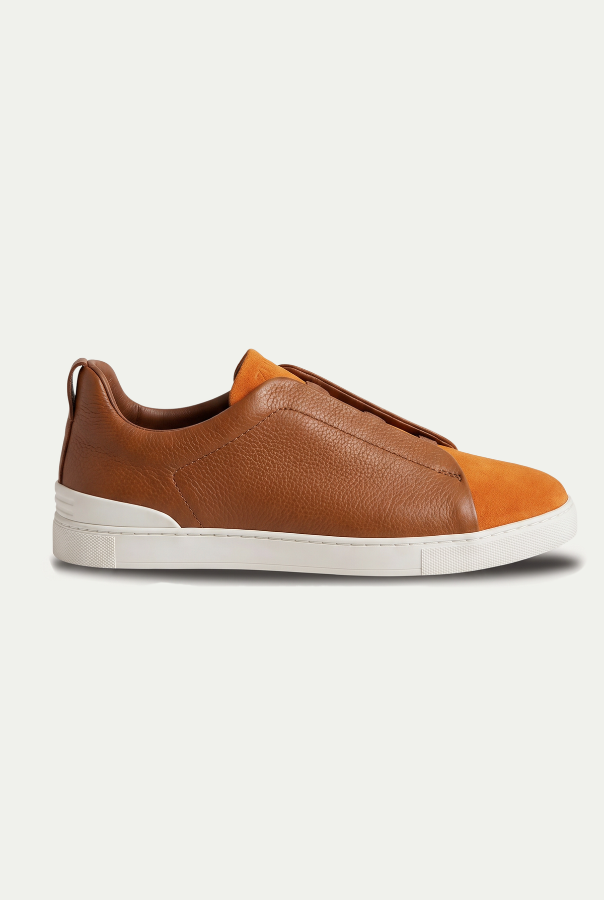 Monaco Leather Sneaker Cognac Orange