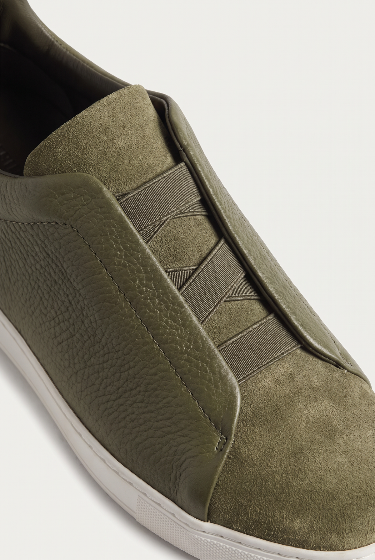 Monaco Leather Sneaker Olive