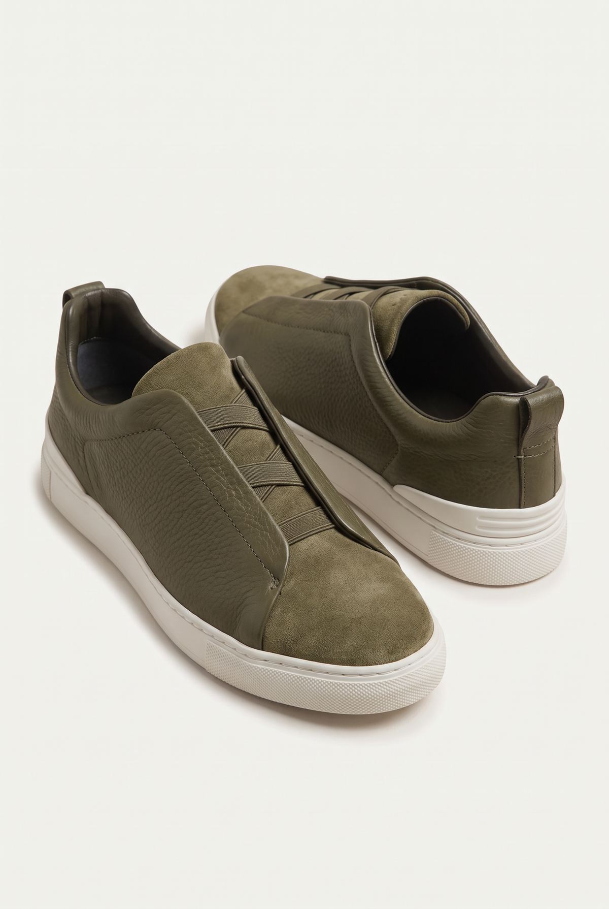Monaco Leather Sneaker Olive