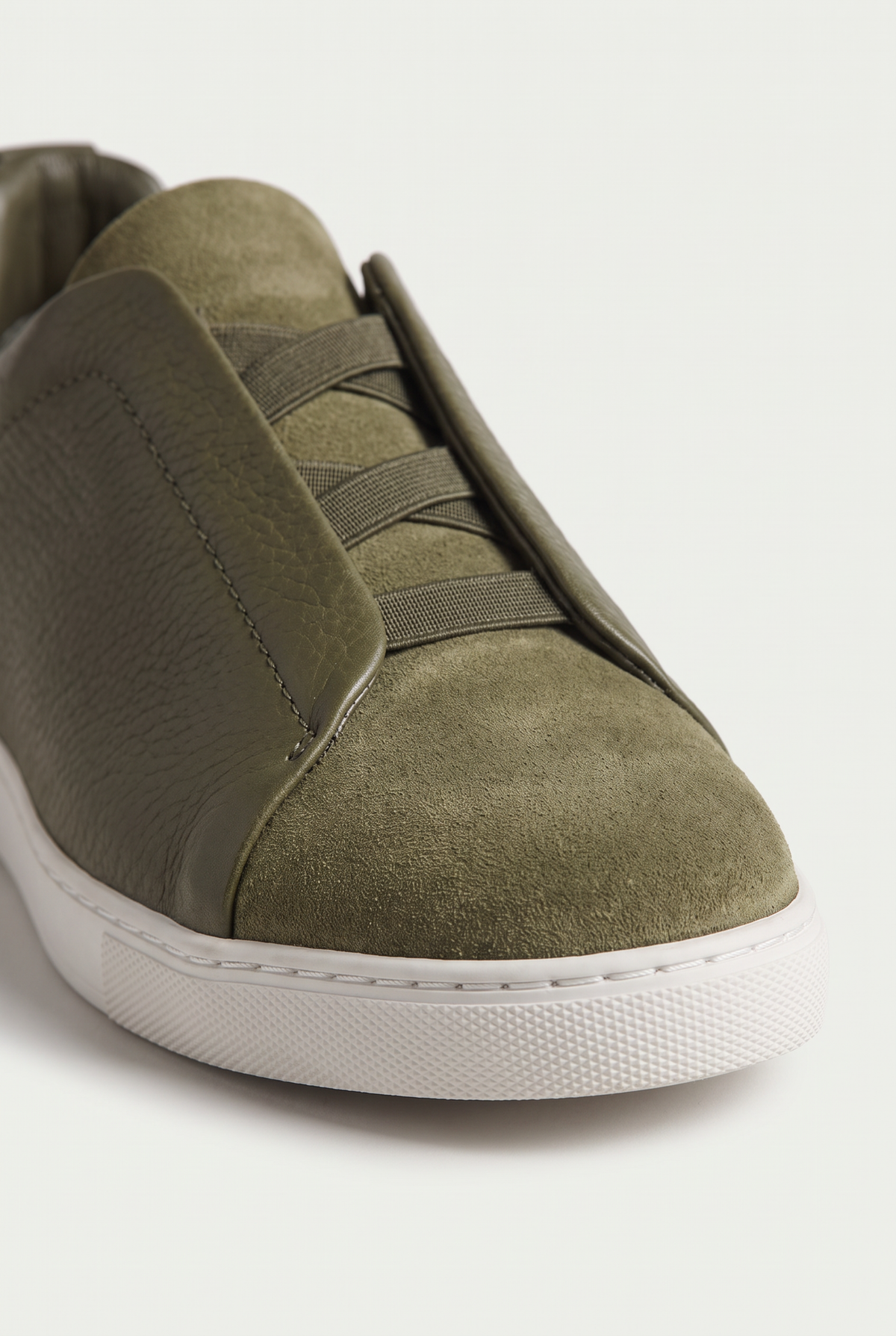 Monaco Leather Sneaker Olive