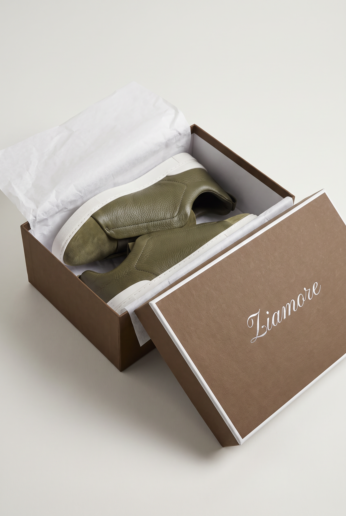 Monaco Leather Sneaker Olive