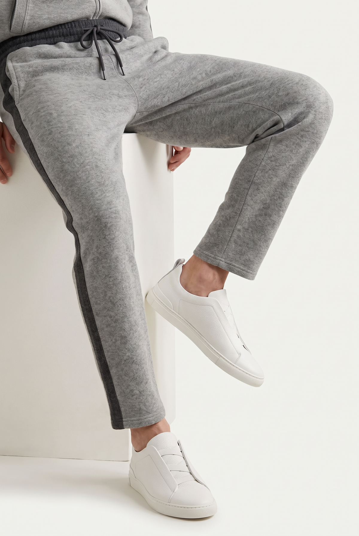 Monaco Leather Sneaker White