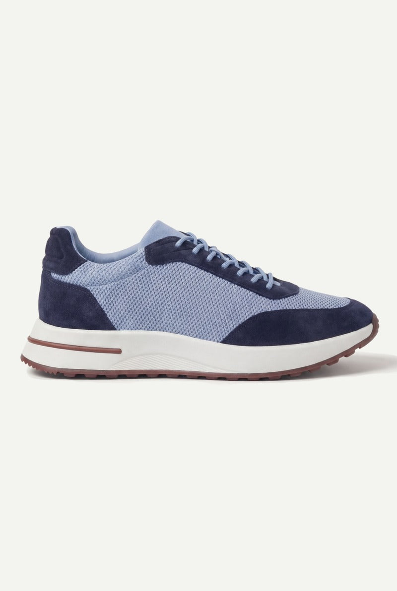 Portofino Trainer Suede Baby Blue