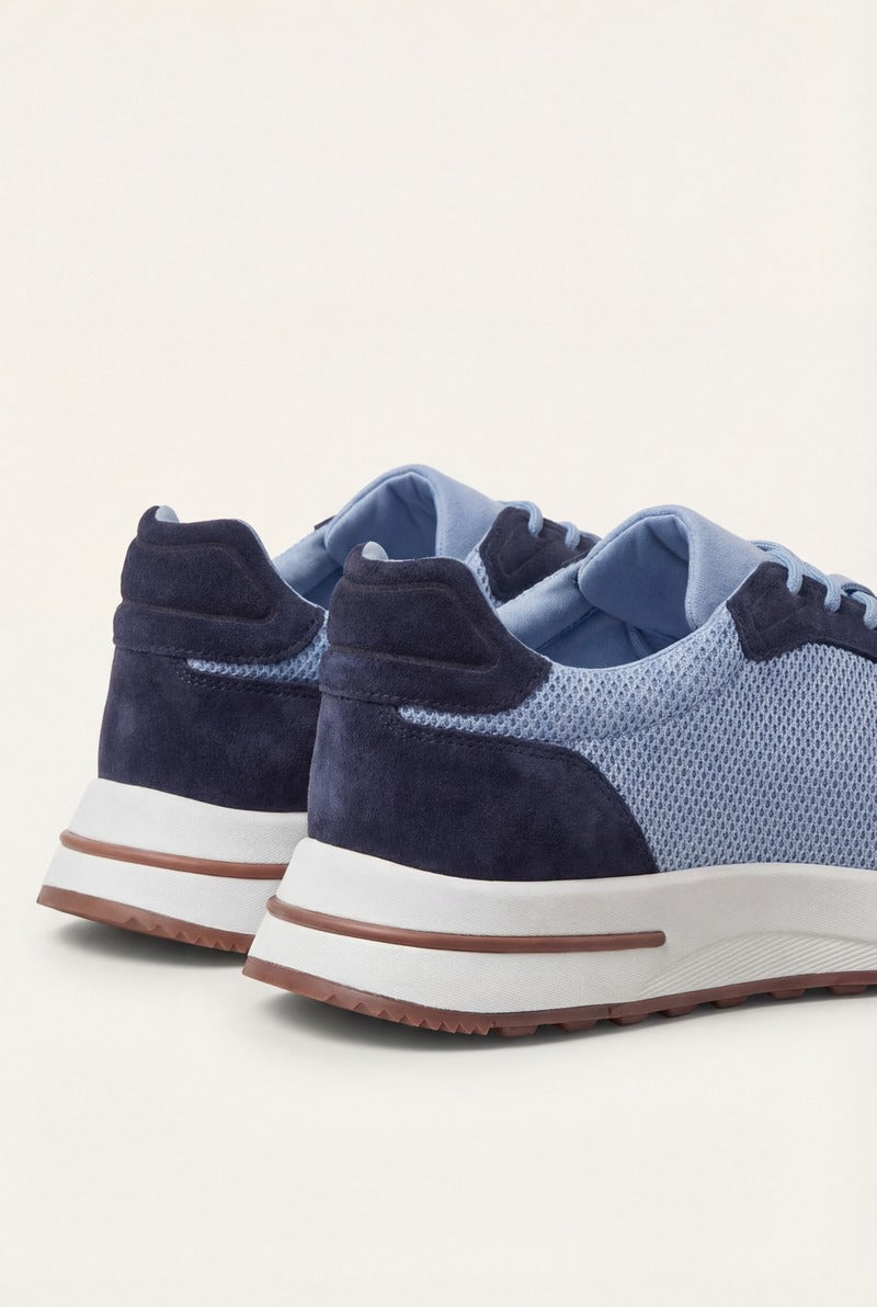 Portofino Trainer Suede Baby Blue
