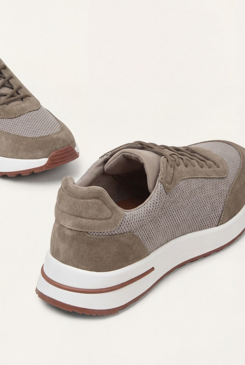 Portofino Trainer Suede Taupe