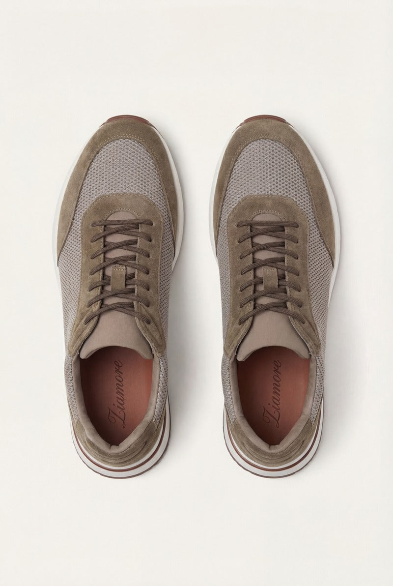 Portofino Trainer Suede Taupe