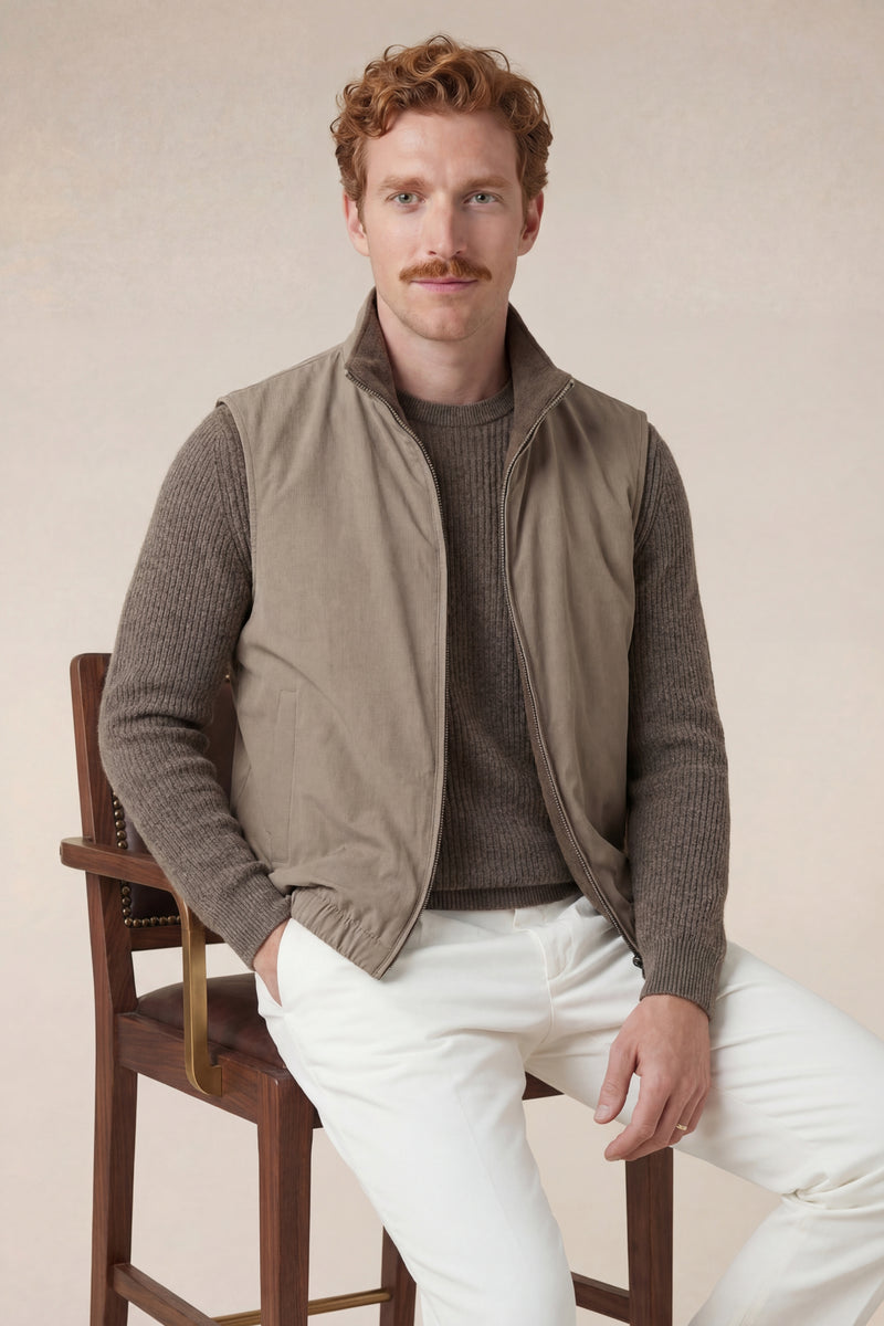 Reversible Bodywarmer Taupe