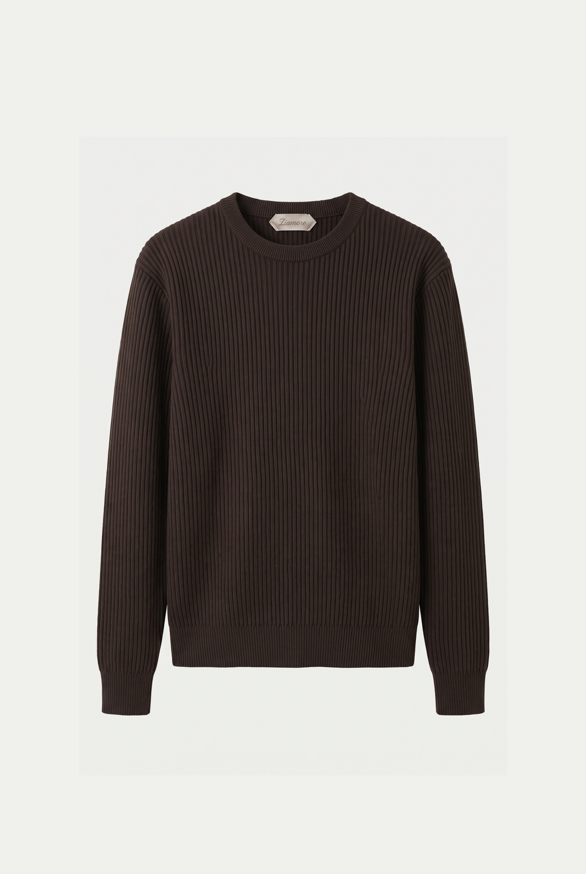 Rib Knit Crewneck Espresso
