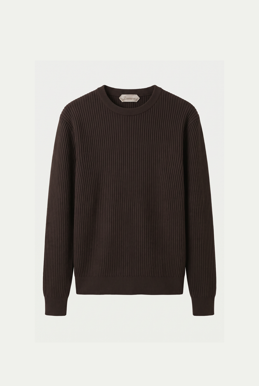 Rib Knit Crewneck Espresso