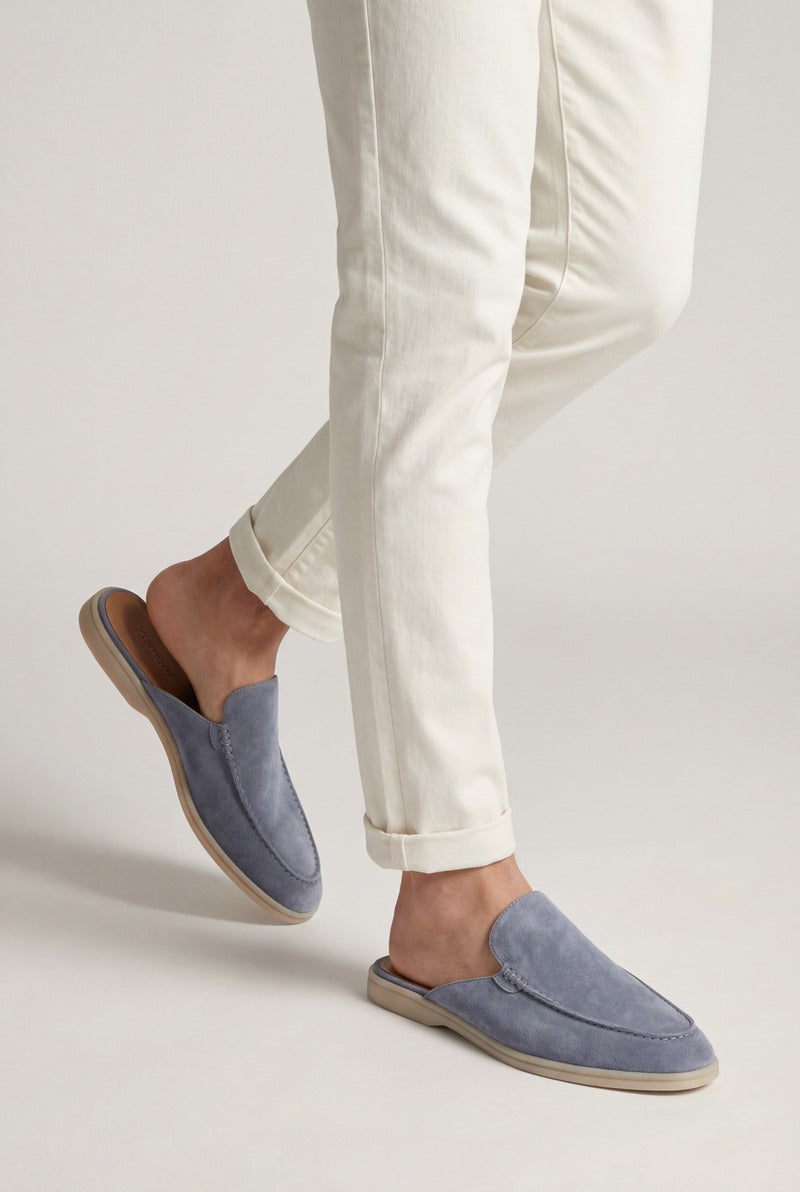 Yacht Suède Mule Baby Blue