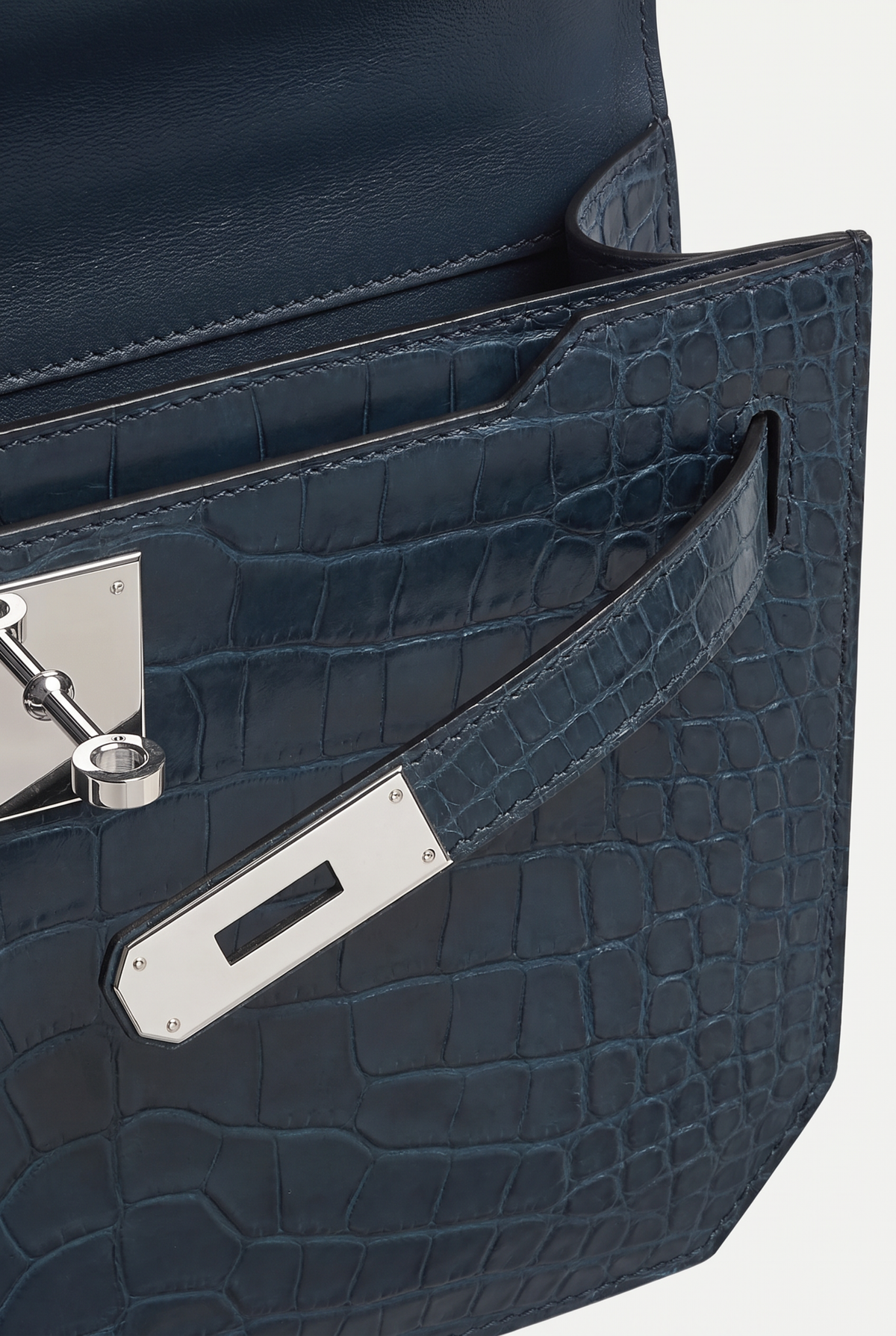 Ziamore Crocodile Pouch Navy